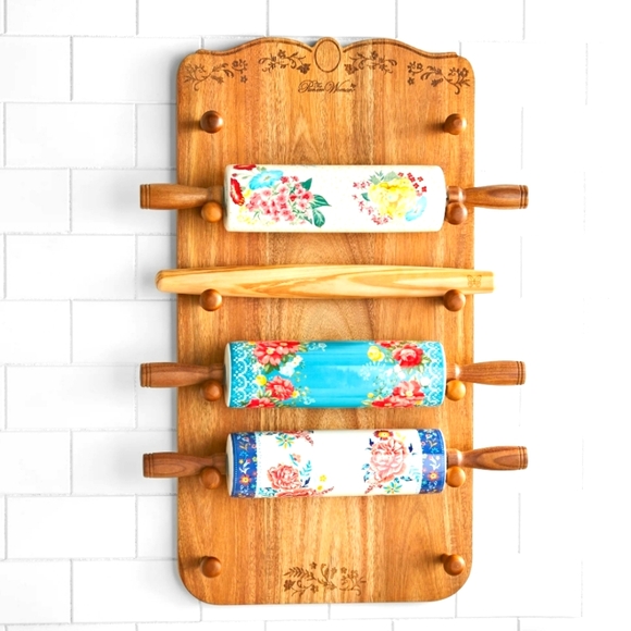 The Pioneer Woman Other - NIB The Pioneer Woman Wood Rolling Pin Rack